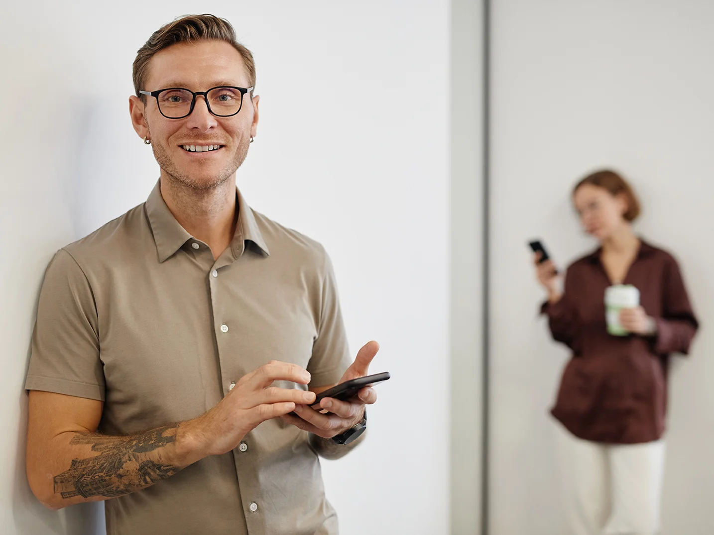 man with a phone